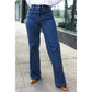 Judy Blue Medium Wash High Waist Wide Leg Jeans 