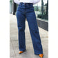 Judy Blue Medium Wash High Waist Wide Leg Jeans 