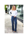 Judy Blue Medium Wash High Waist Wide Leg Jeans 