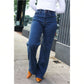 Judy Blue Medium Wash High Waist Wide Leg Jeans 