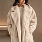 Anewsta Faux Fur Collar Long Sleeve Coat 