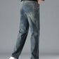 Men's Casual Versatile Stretch Jeans – Mid-Waist, Comfortable 