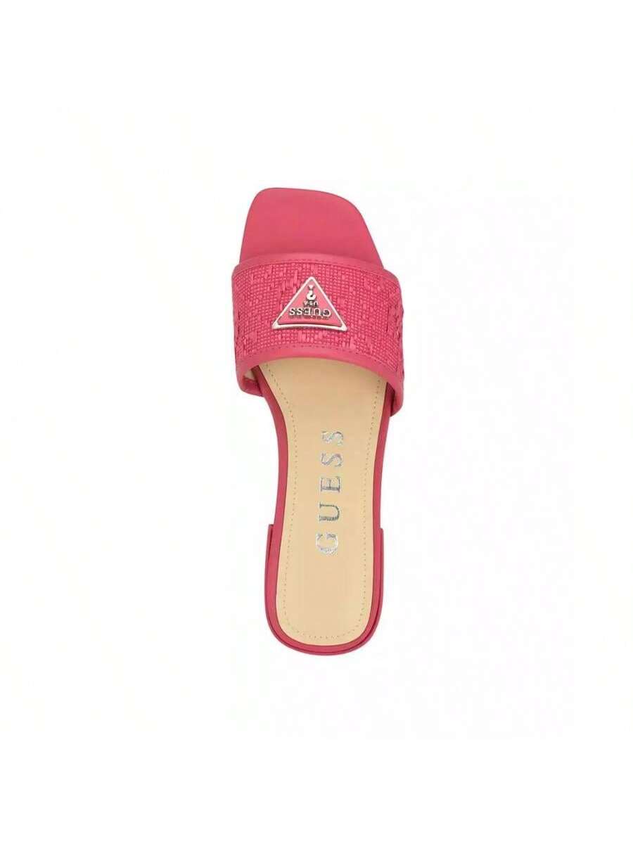 Guess Tamsea One Band Square Toe Slide Flat Sandals 