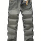 Men's Non-Stretch Regular Fit Straight-Leg Denim Pants Jeans 