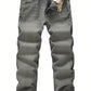 Men's Non-Stretch Regular Fit Straight-Leg Denim Pants Jeans 