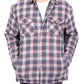 Visive Men's Sherpa-Lined Flannel Jacket - Button-Up Jacket 