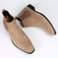 Men Minimalist Slip On Chelsea Boots - Faux Suede Boots 