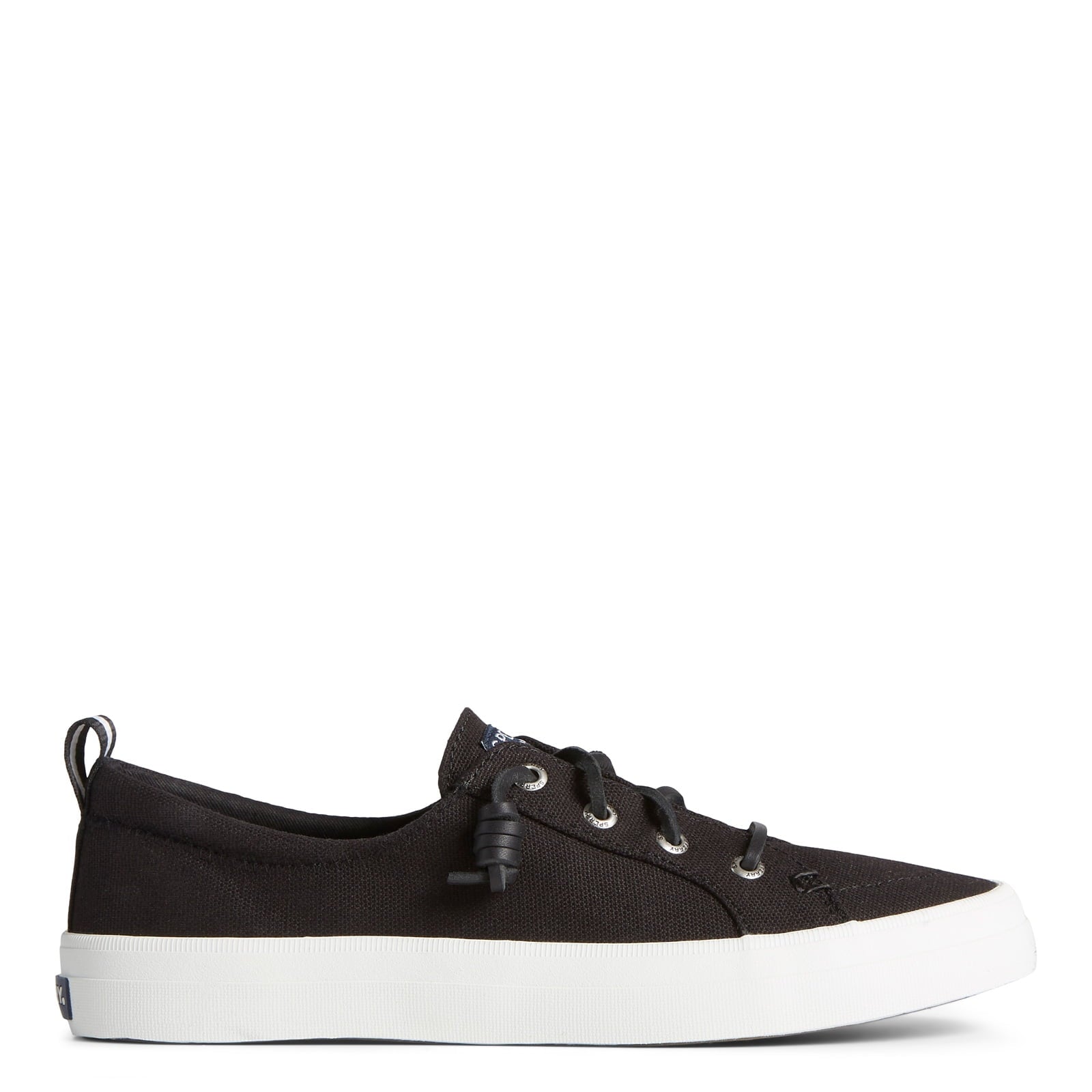 Sperry Womens Crest Vibe Linen Sneaker - Black 