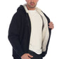 Gioberti Men Heavyweight Sherpa Lined Fleece Hoodie Jacket 