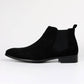 Men Minimalist Slip On Chelsea Boots - Faux Suede Boots 