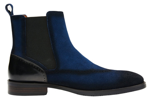 Santimon Men Classic Leather Chelsea Boots 