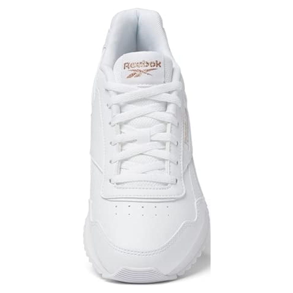 Reebok Women's Glide Sneaker, White/Rose Gold, 10 