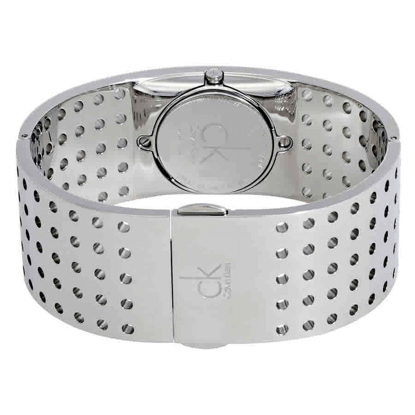 Calvin Klein Women's Grid Silver Dial Watch 