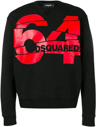 DSQUARED2 64 Logo Sweatshirt (M) Black