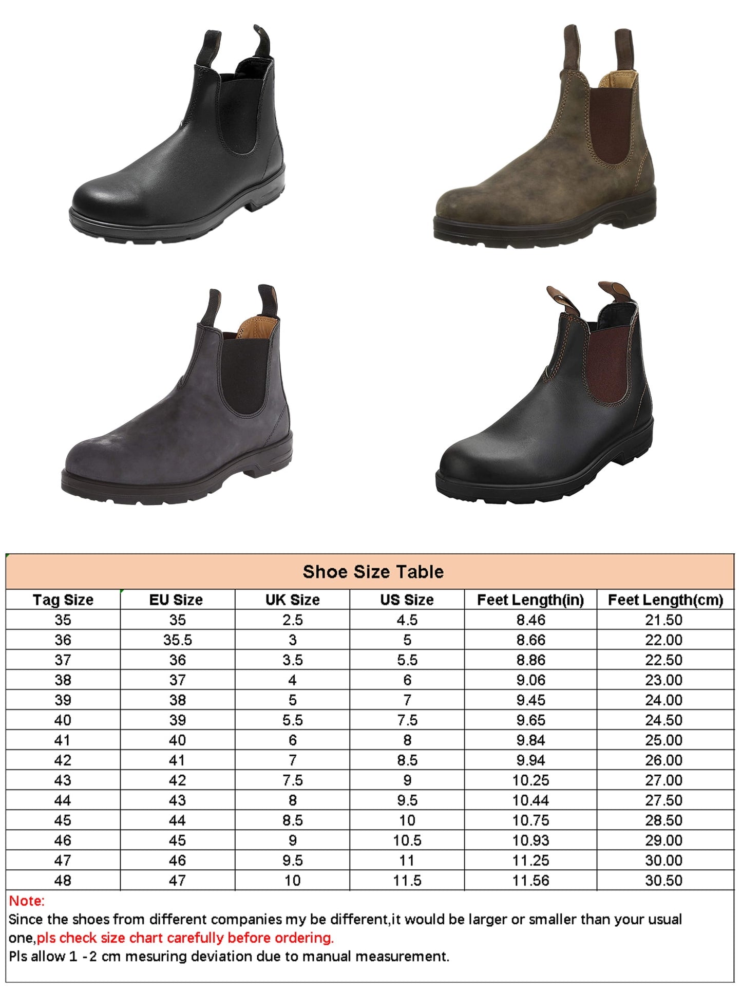 SIMANLAN Chelsea Boots for Men 