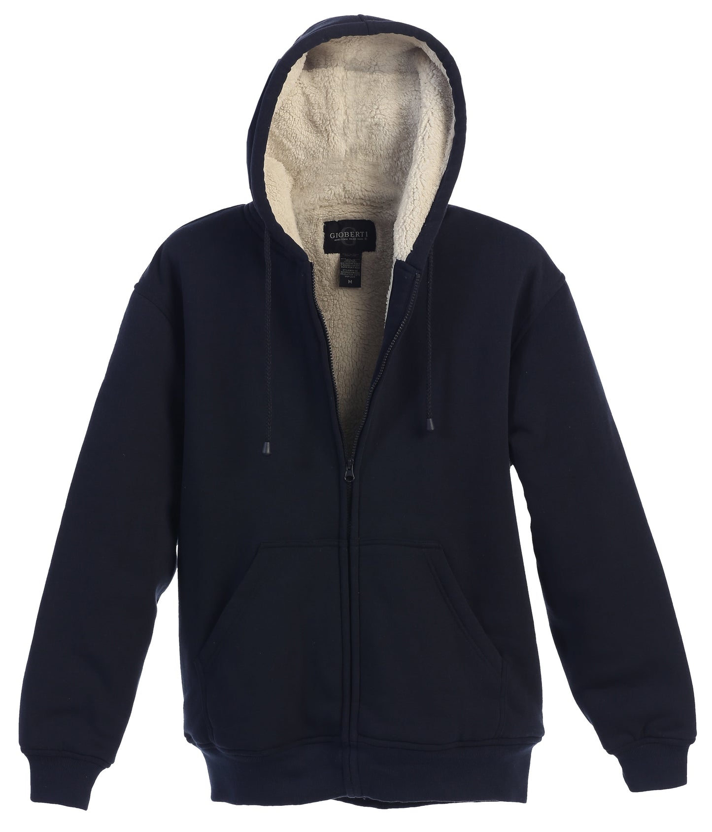 Gioberti Men Heavyweight Sherpa Lined Fleece Hoodie Jacket 