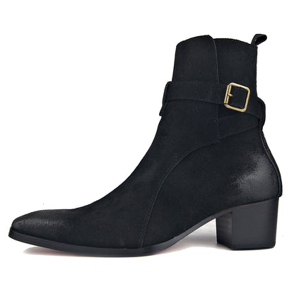 Suede Black OSSTONE Dress Boots Chelsea Designer Boots 