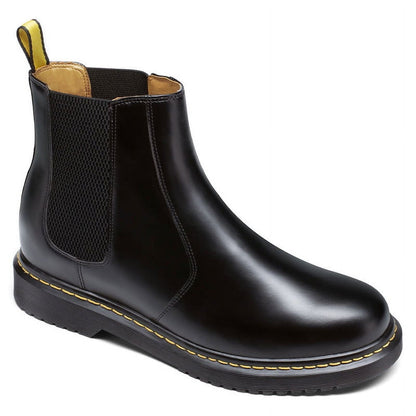 CMR CHAMARIPA Height Increasing Chelsea Boots Black Leather 