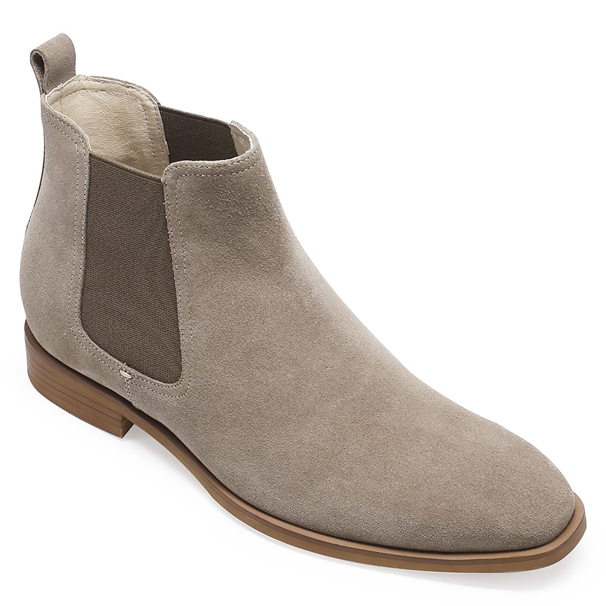 CMR CHAMARIPA Height Increasing Chelsea Boots Black Leather 