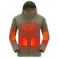 DEWBU Heated Jacket for Men, Soft Shell Heated Coat 