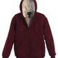 Gioberti Men Heavyweight Sherpa Lined Fleece Hoodie Jacket 