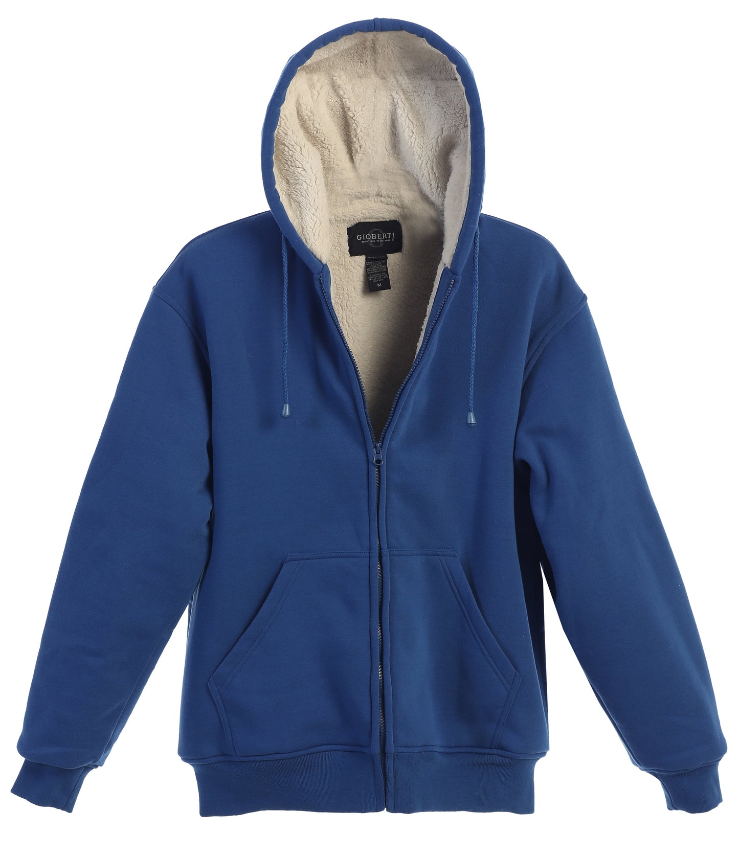 Gioberti Men Heavyweight Sherpa Lined Fleece Hoodie Jacket 