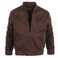 Gioberti Men's Padded Faux Suede Bomber Jacke 