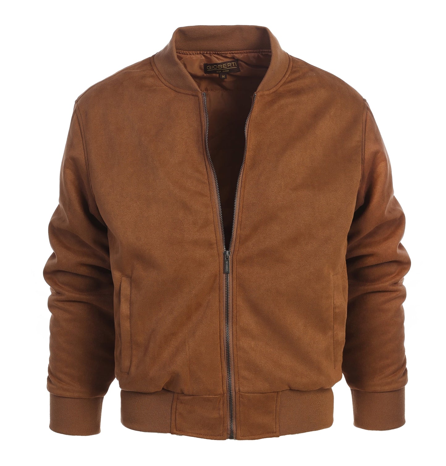 Gioberti Men's Padded Faux Suede Bomber Jacke 