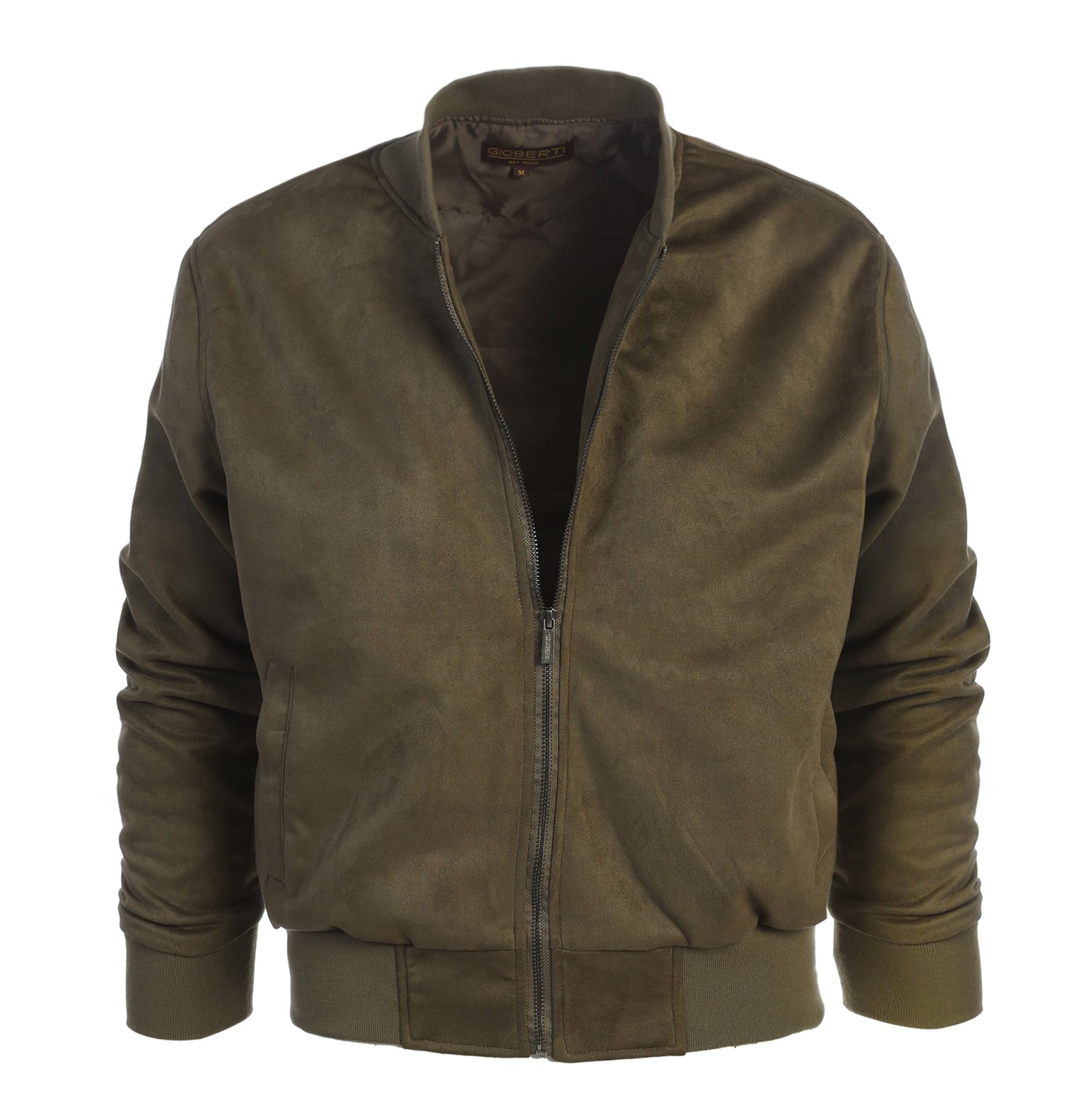 Gioberti Men's Padded Faux Suede Bomber Jacke 