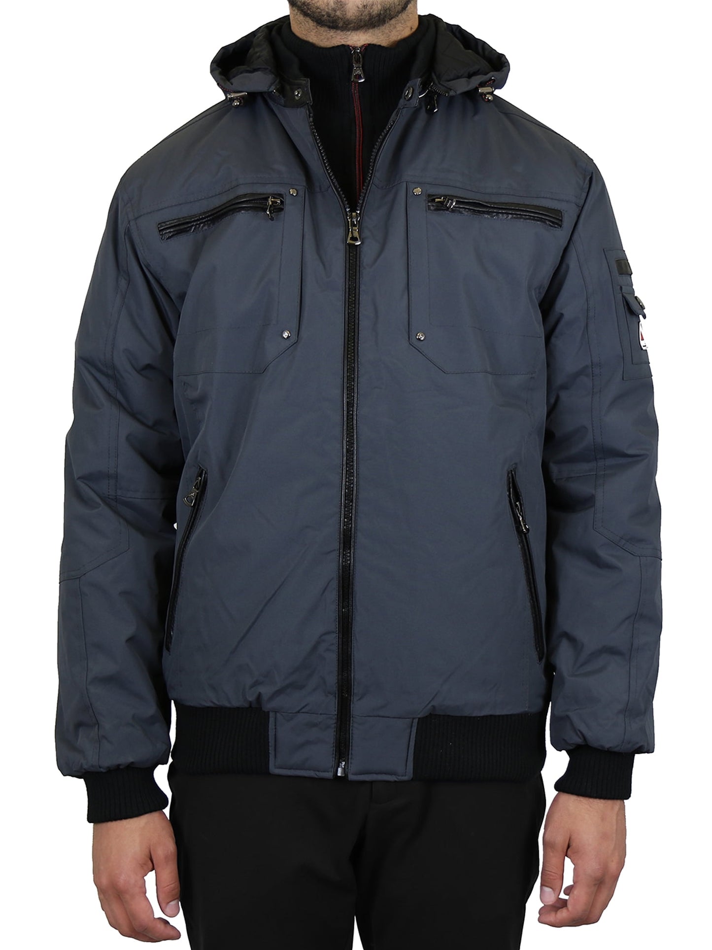 Men's Heavyweight Parka Jacket With Detachable Hood 