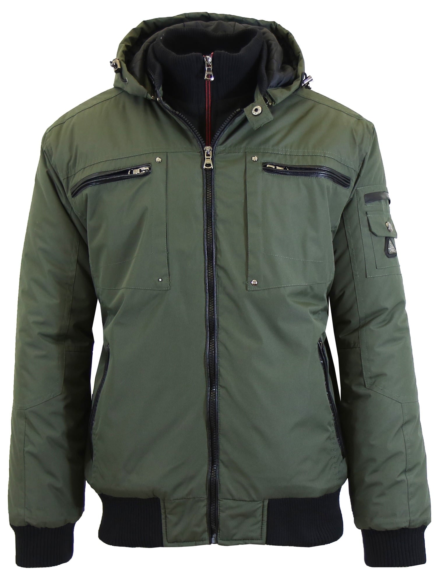 Men's Heavyweight Parka Jacket With Detachable Hood 