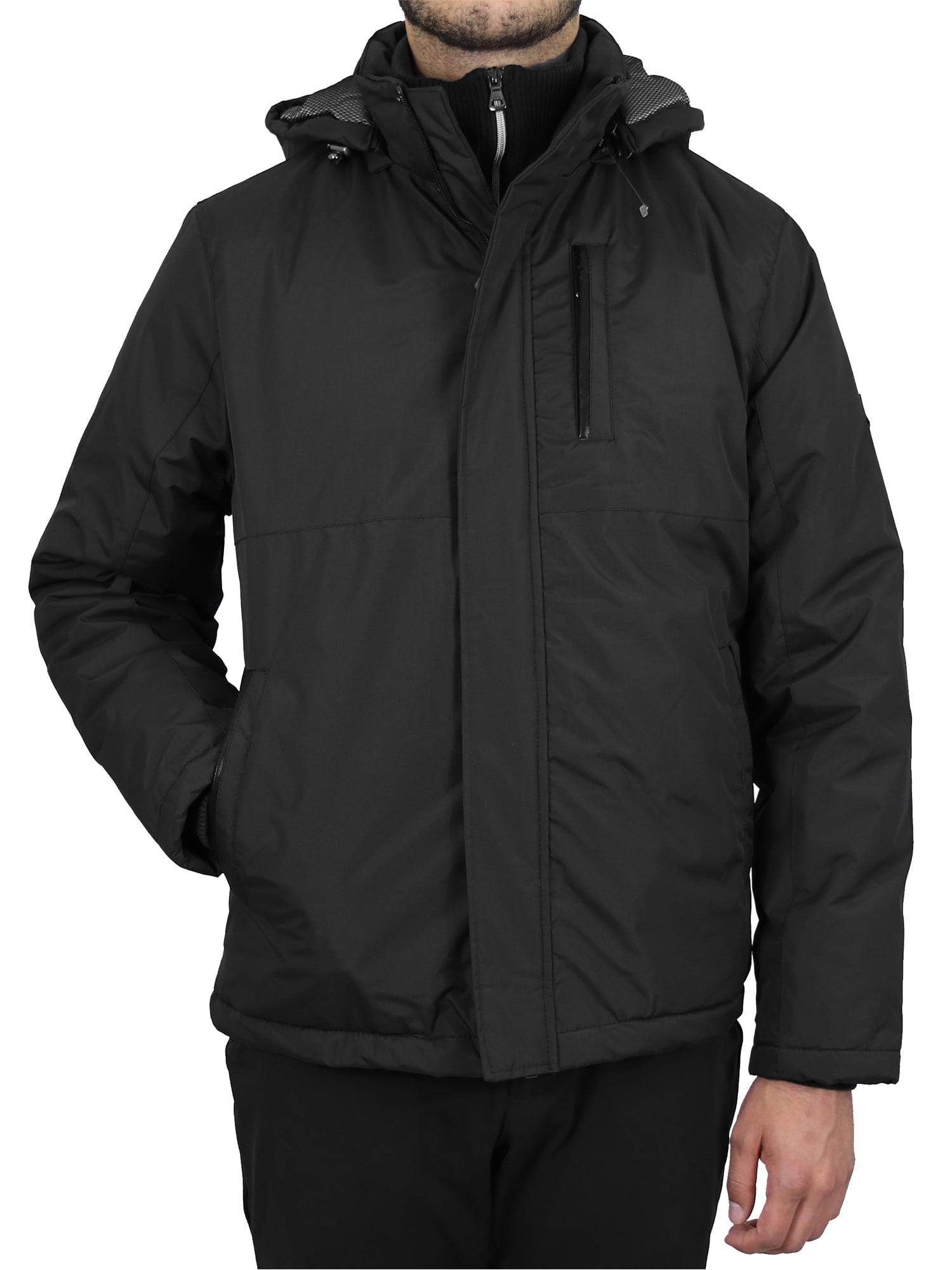 Men's Heavyweight Parka Jacket With Detachable Hood 