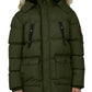 Mens Heavyweight Hooded Long Classic Parka Jacket Coat 