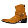 OSSTONE Dress Boots Chelsea Designer Boots for Men 