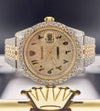 Rolex Datejust Steel & 18k Gold Watch with Diamond Accents 