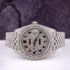 Pre-Owned Rolex Datejust 41mm Men's Steel Watch Jubilee Iced 19ct Diamonds 