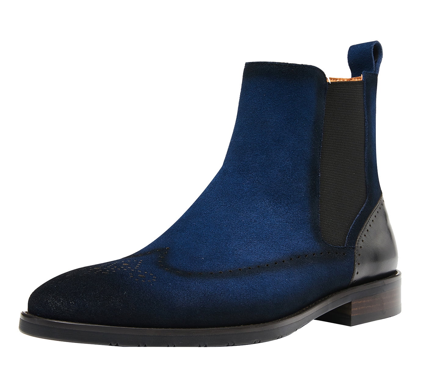 Santimon Men Classic Leather Chelsea Boots 