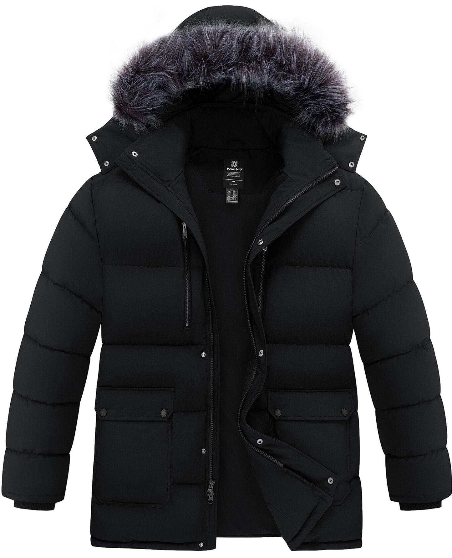 Wantdo Men's Big and Tall Recycled Winter Coat 