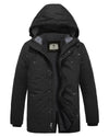 WenVen Men's Winter Coat Warm Puffer Jacket Hooded Windproof Parka 