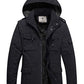 WenVen Men's Winter Coat Hooded Puffer Coat 