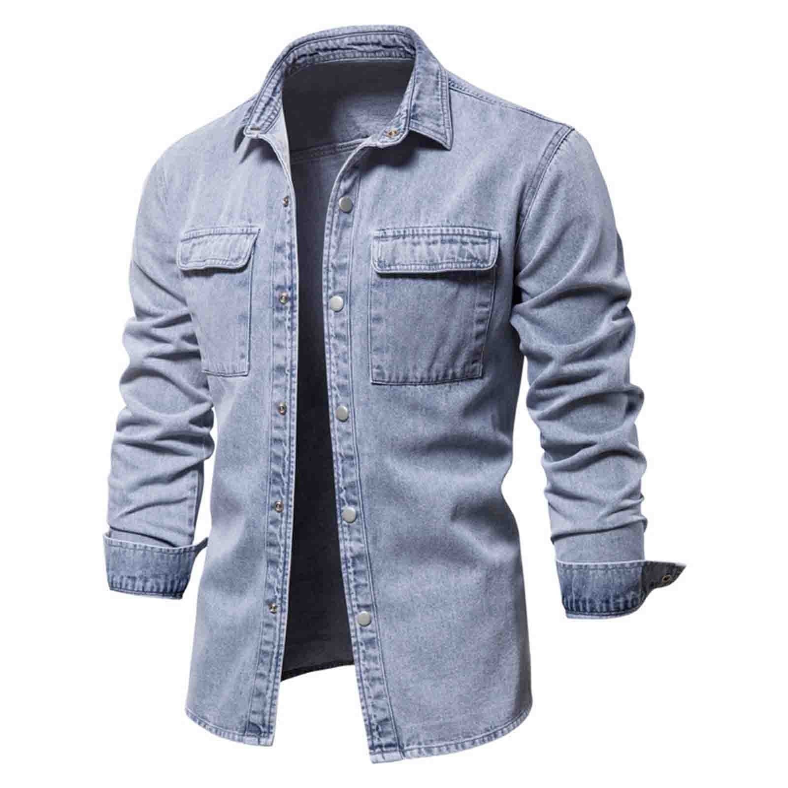 Clearance YOTAMI Mens Coats Casual Stylish Solid Color Jackets 