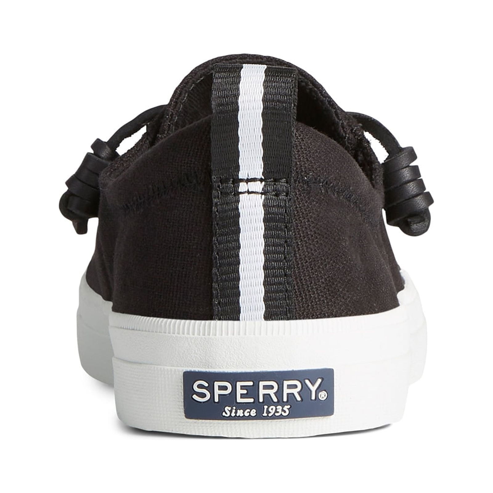 Sperry Womens Crest Vibe Linen Sneaker - Black 