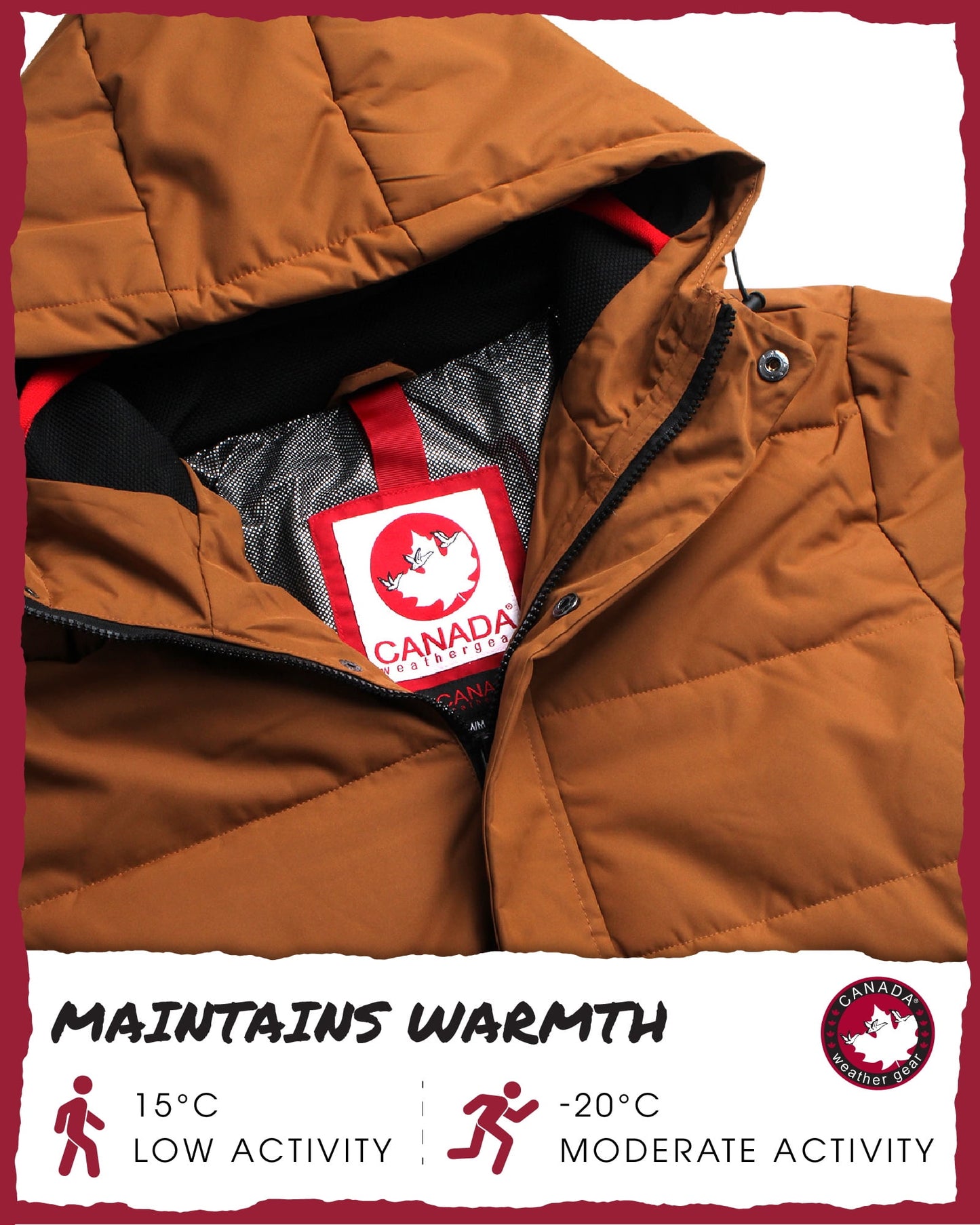 CANADA WEATHER GEAR Men's Winter Jacket – Heavyweight Puffer Jacket 