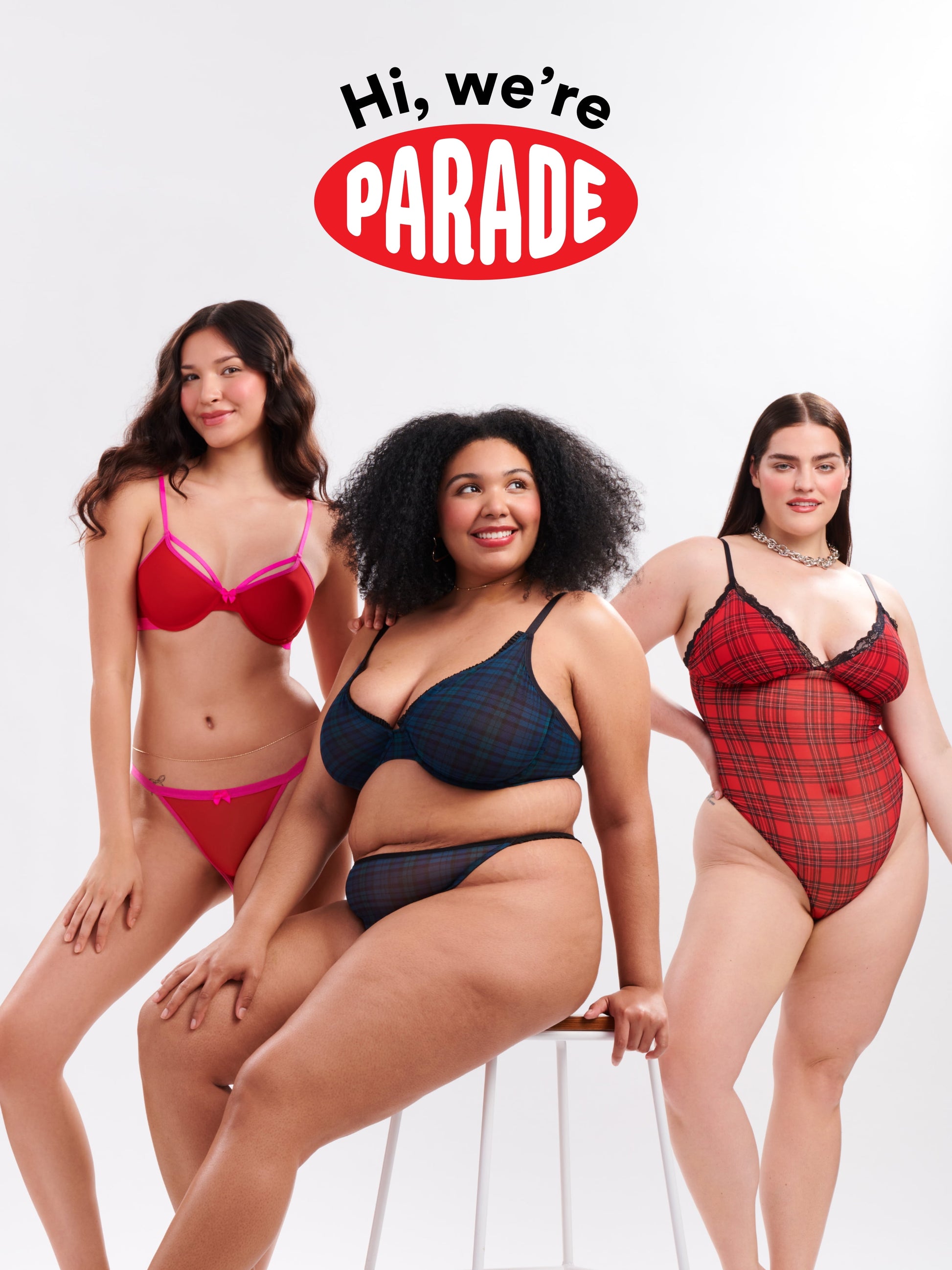 Parade Mesh Underwire Bra and Cheeky Set, Sizes XS to 3XL 