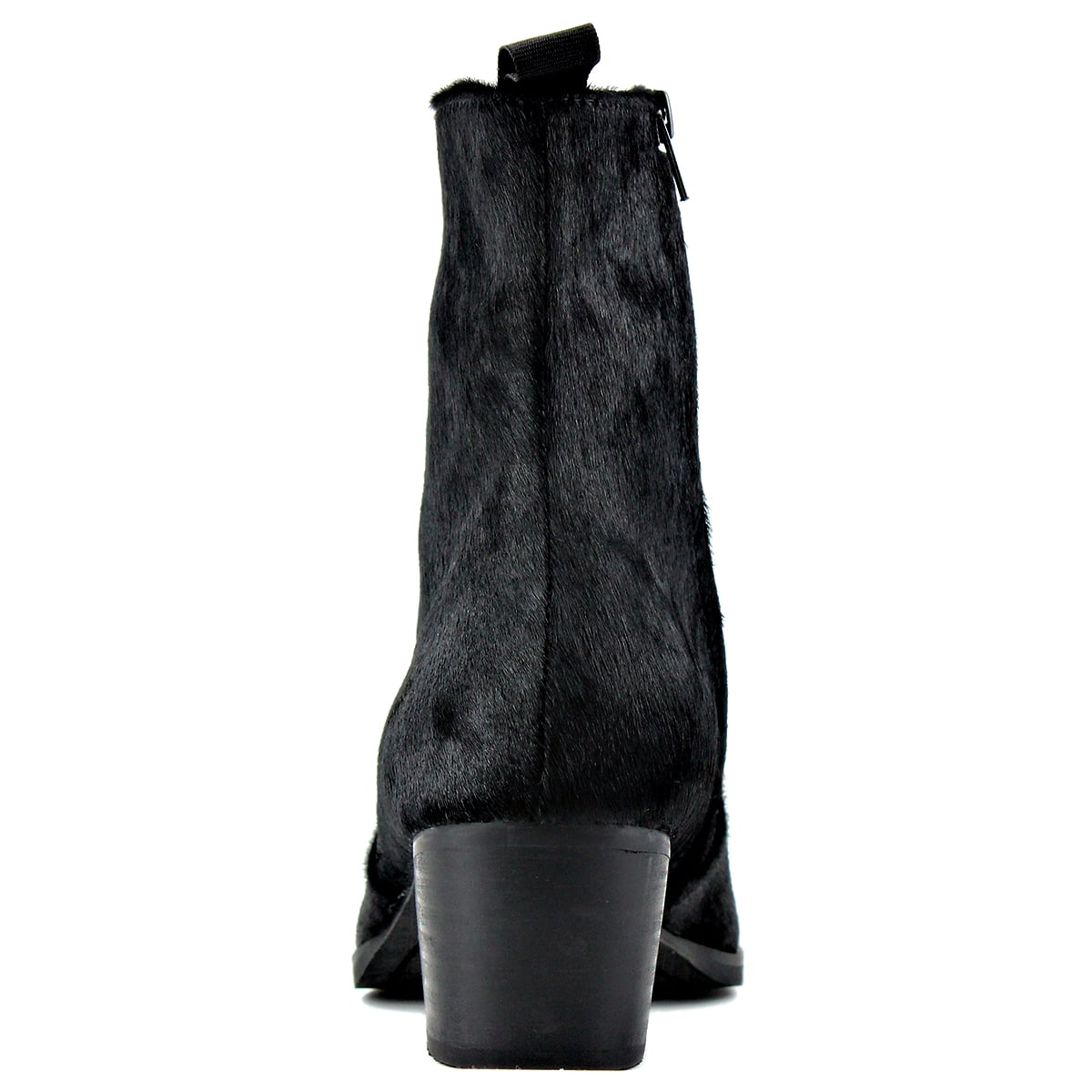 OSSTONE Dress Boots Chelsea Pony Hair Boots for Men 