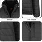 Mens Sherpa-Lined Hooded Puffer Jacket (Sizes, S to 2XL) 