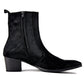 OSSTONE Dress Boots Chelsea Pony Hair Boots for Men 