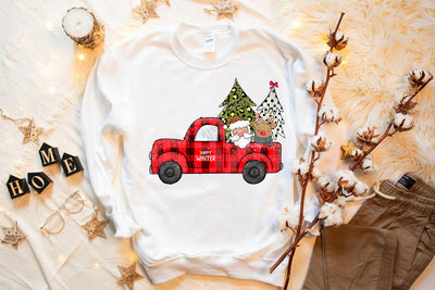 Christmas Santa Truck Sweatshirt