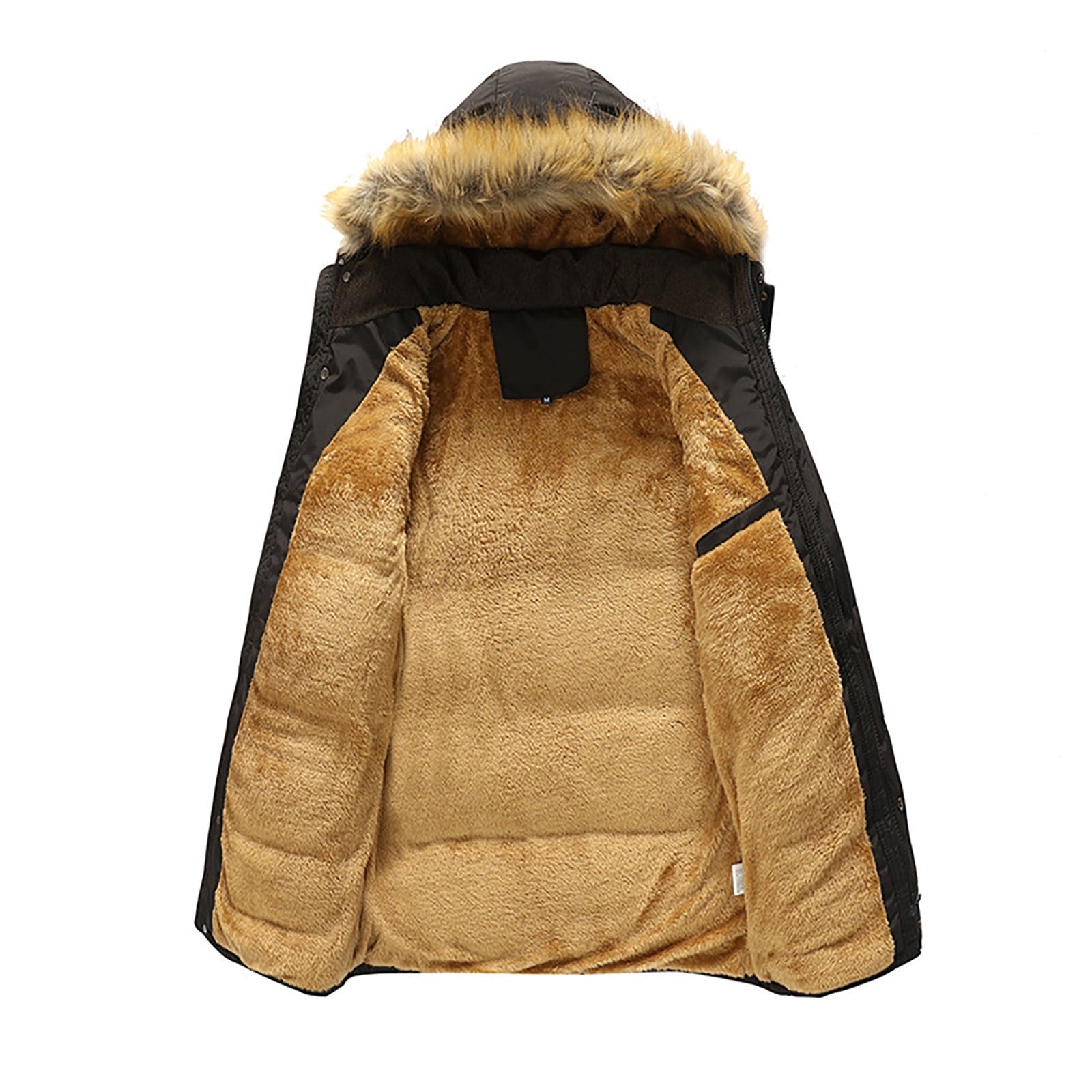 Winter Jackets for Men, Men's Winter Thickened Plus Size Coat 