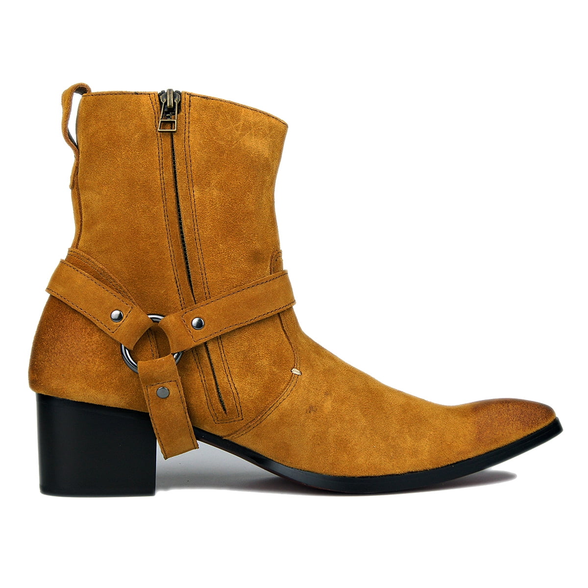 OSSTONE Dress Boots Chelsea Designer Boots for Men 